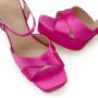 Lascana Sandalen High heel sandaal met plateau en blokhak in satijnlook VEGAN - Thumbnail 5