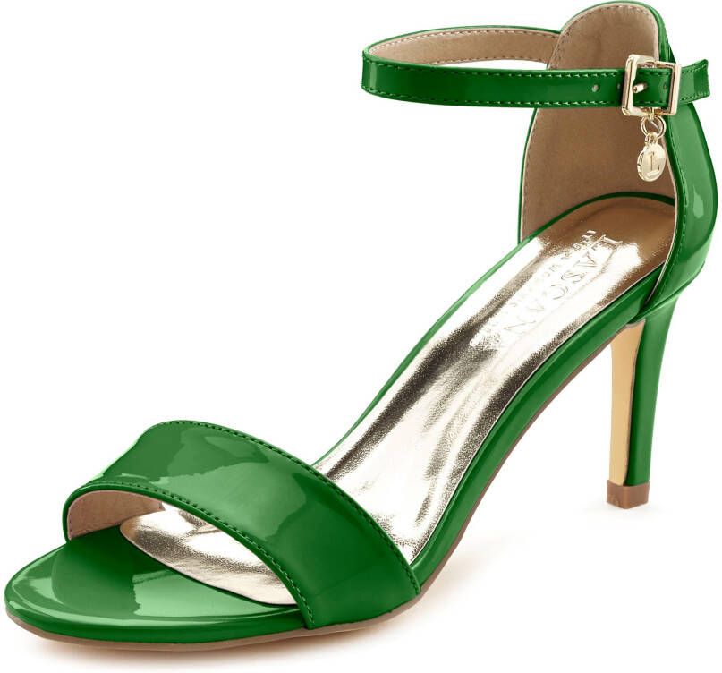 Lascana Highheel sandaaltjes High heel sandaal bandjessandaal in tijdloos ontwerp riem-sandaal vegan