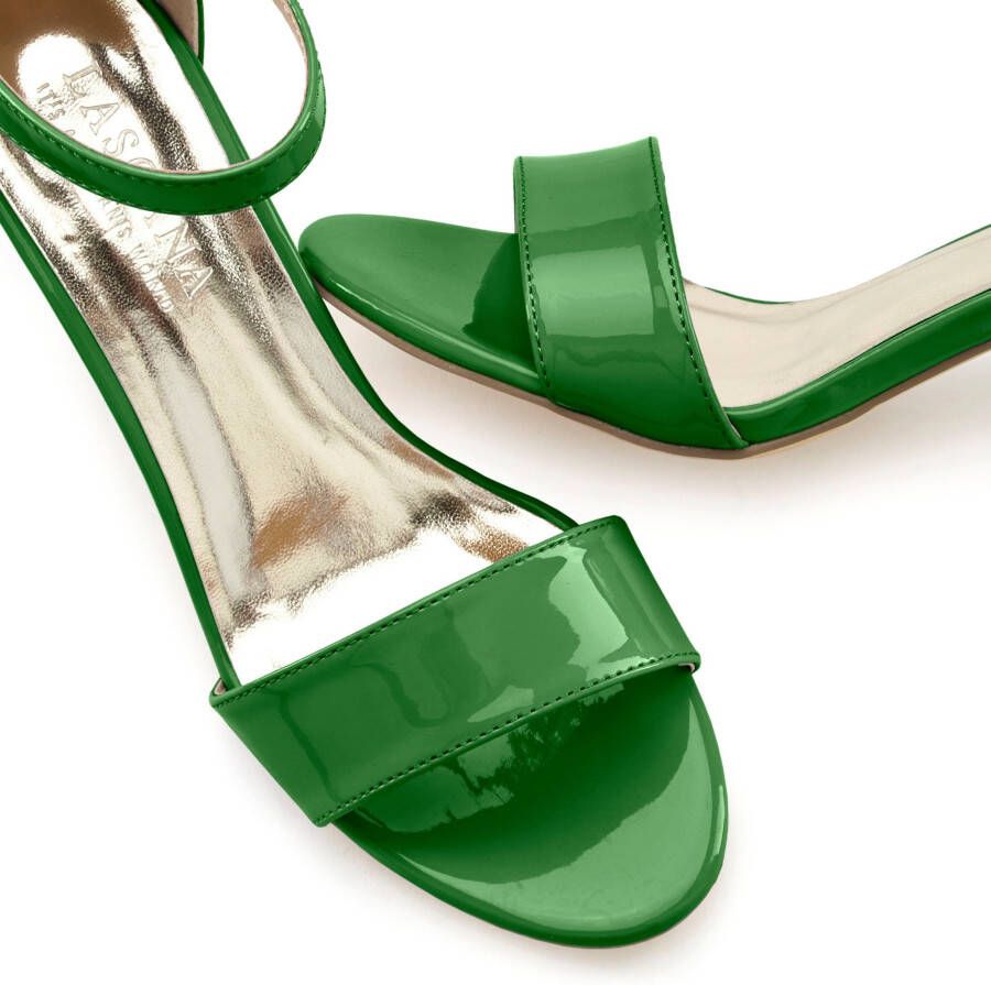 Lascana Highheel sandaaltjes High heel sandaal bandjessandaal in tijdloos ontwerp riem-sandaal vegan