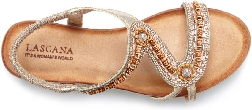 Lascana Sandalen Zomerschoen Sandalette zomerschoen kleine sleehak en elastische banden