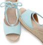 Lascana Sleehaksandaaltjes Zomerschoen Sandalette sandaal met sleehak bamboe-look & veters VEGAN - Thumbnail 6