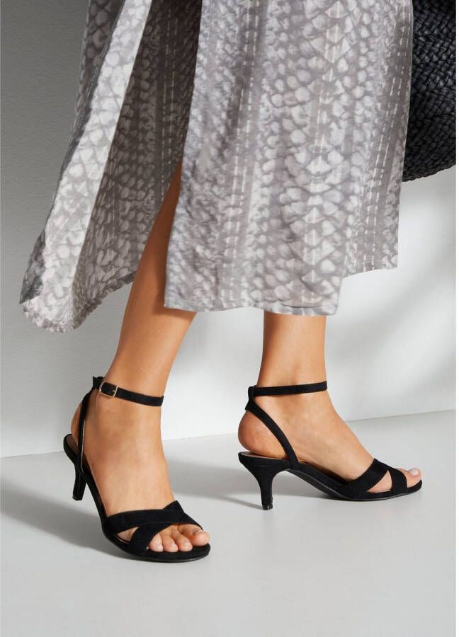 Lascana Sandaaltjes Zomerschoen High heel sandaal bandjessandaal zomerschoen VEGAN