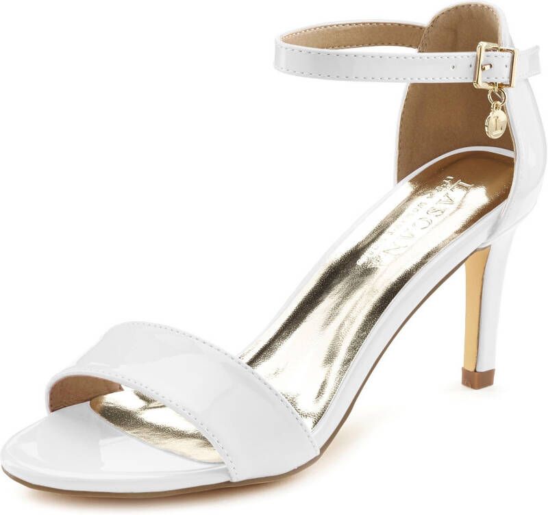 Lascana Highheel sandaaltjes Zomerschoen in tijdloos ontwerp riem-sandaal vegan