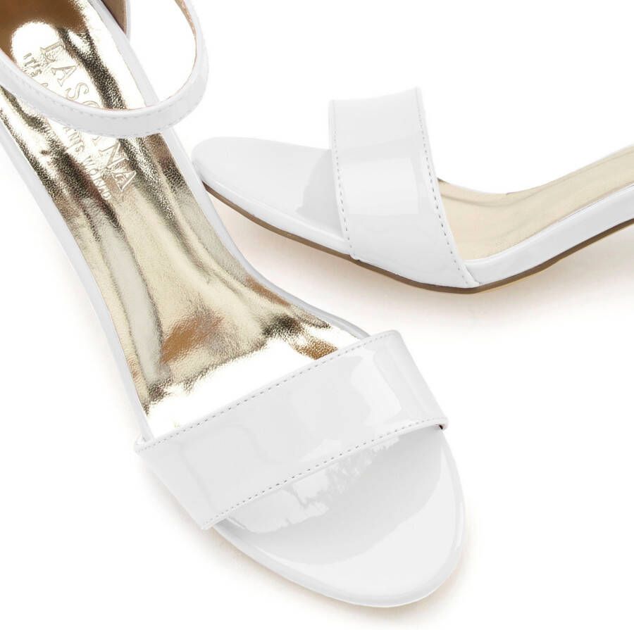 Lascana Highheel sandaaltjes Zomerschoen in tijdloos ontwerp riem-sandaal vegan