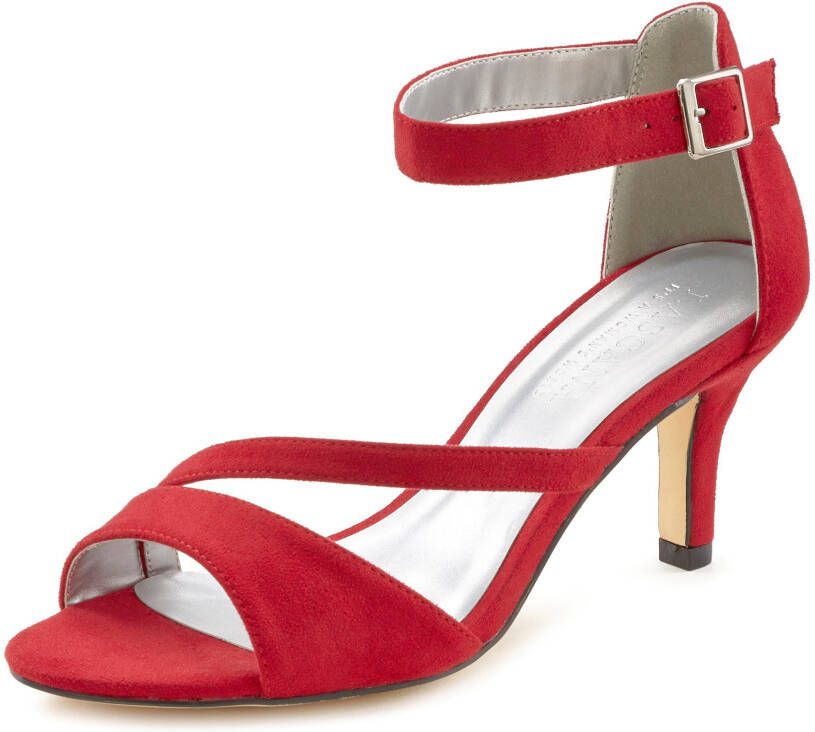 Lascana Sandaaltjes Zomerschoen High heel sandaal bandjessandaal zomerschoen met bandjes VEGAN