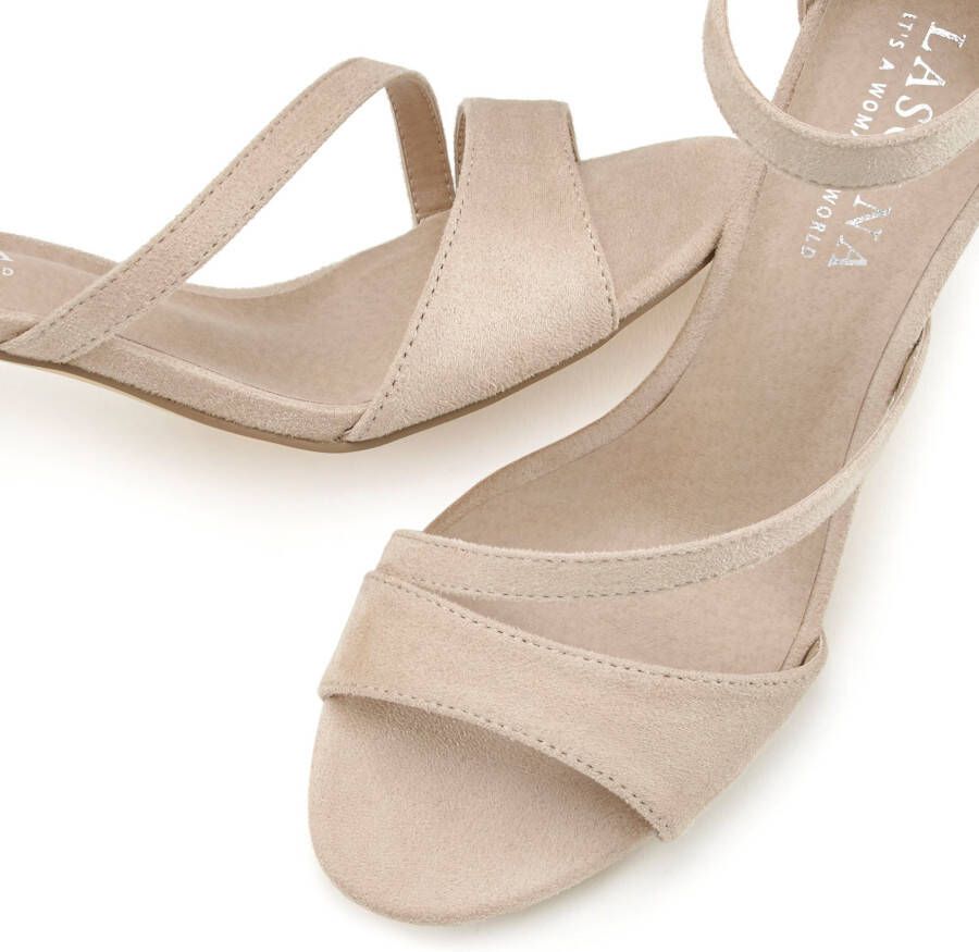 Lascana Sandaaltjes High-heel sandalen met hoge hakken en enkelbandjes