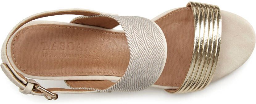 Lascana Sandalen Zomerschoen Sandaal zomerschoen met blokhak VEGAN