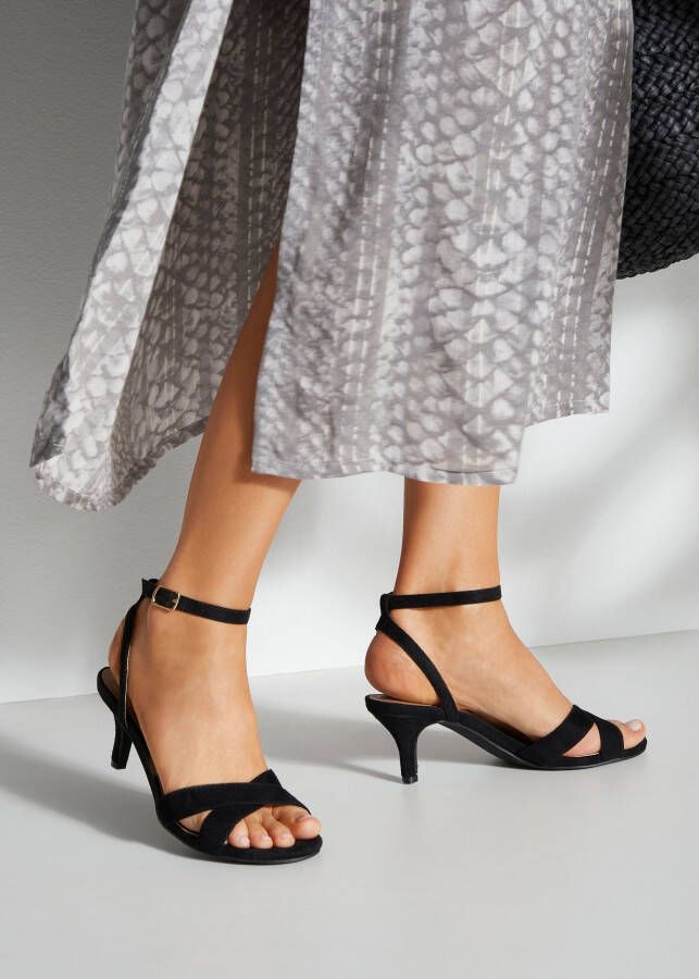 Lascana Sandaaltjes Zomerschoen High heel sandaal bandjessandaal zomerschoen VEGAN - Foto 5