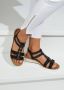 Lascana Sandaaltjes Zomerschoen Sandalette zomerschoen met sleehak en sierstenen VEGAN - Thumbnail 2