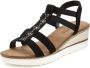 Lascana Sandaaltjes Zomerschoen Sandalette zomerschoen met sleehak en sierstenen VEGAN - Thumbnail 3