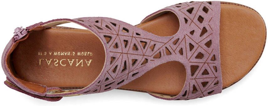 Lascana Sandalen Zomerschoen Sandalette zomerschoen van hoogwaardig leer met uitsparingen