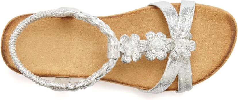 Lascana Sandalen Zomerschoen Sandalette zomerschoen met sieraantjes en elastische band