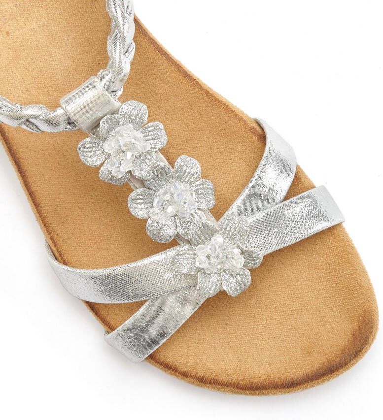 Lascana Sandalen Zomerschoen Sandalette zomerschoen met sieraantjes en elastische band