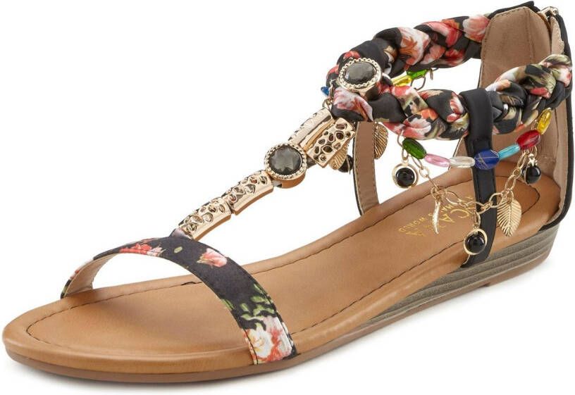 Lascana Sandalen Zomerschoen Sandalette zomerschoen in festival-look VEGAN