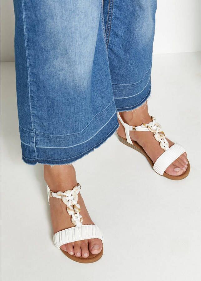 Lascana Sandalen Zomerschoen Sandalette zomerschoen met elastische banden sieraantjes