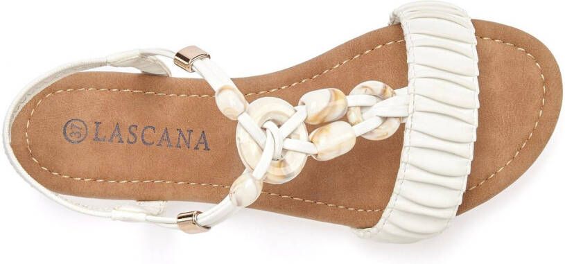 Lascana Sandalen Zomerschoen Sandalette zomerschoen met elastische banden sieraantjes