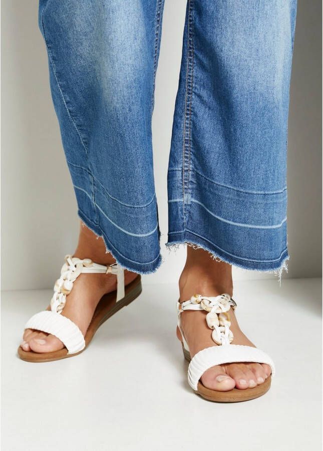 Lascana Sandalen Zomerschoen Sandalette zomerschoen met elastische banden sieraantjes