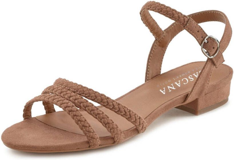 Lascana Sandalen Zomerschoen Sandalette zomerschoen met gevlochten bandjes VEGAN