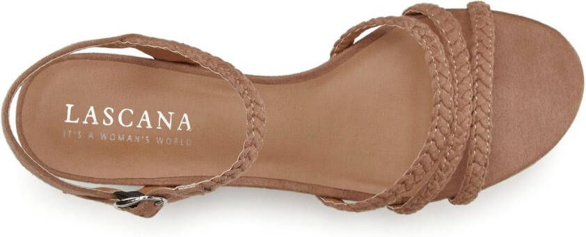 Lascana Sandalen Zomerschoen Sandalette zomerschoen met gevlochten bandjes VEGAN
