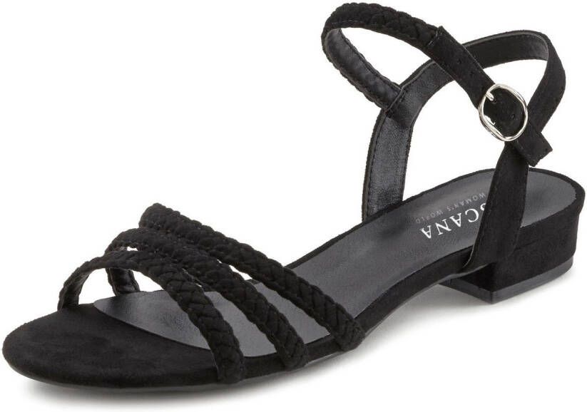 Lascana Sandalen Zomerschoen Sandalette zomerschoen met gevlochten bandjes VEGAN