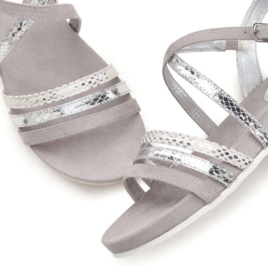 Lascana Sandalen Zomerschoen Sandalette zomerschoen met metallic-look VEGAN