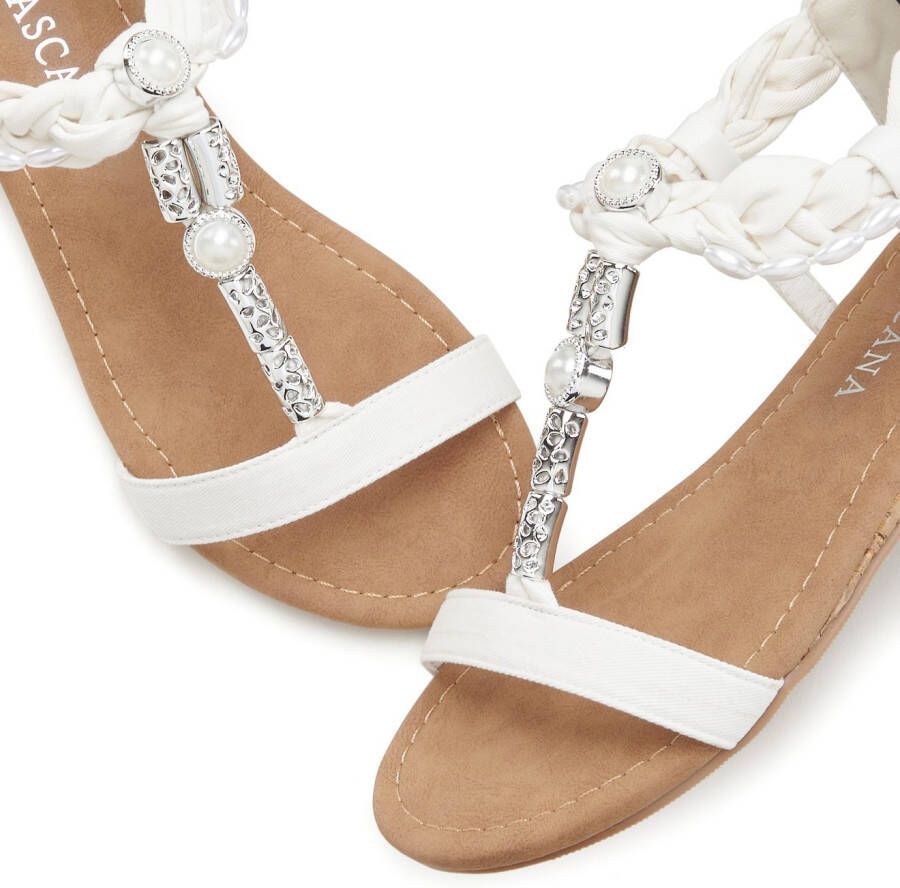 Lascana Sandalen Zomerschoen Sandalette zomerschoen met sieraandeel VEGAN