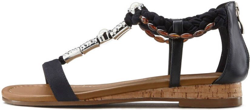 Lascana Sandalen Zomerschoen Sandalette zomerschoen met sieraandeel VEGAN