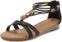 Lascana Sandalen Zomerschoen Sandalette zomerschoen met verfijnde banden en steentjes VEGAN - Thumbnail 2