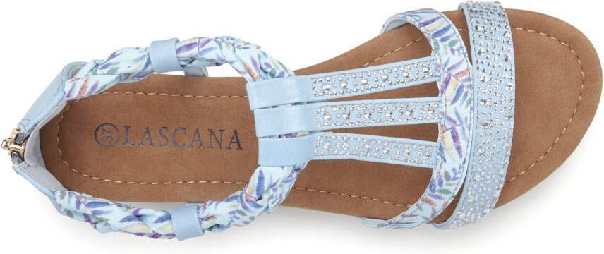 Lascana Sandalen Zomerschoen Sandalette zomerschoen met versiering en kleine sleehak VEGAN