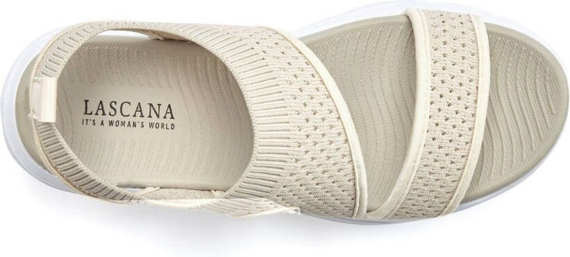 Lascana Sandalen Zomerschoen Sandalette zomerschoen van elastisch textiel bijzonder licht VEGAN
