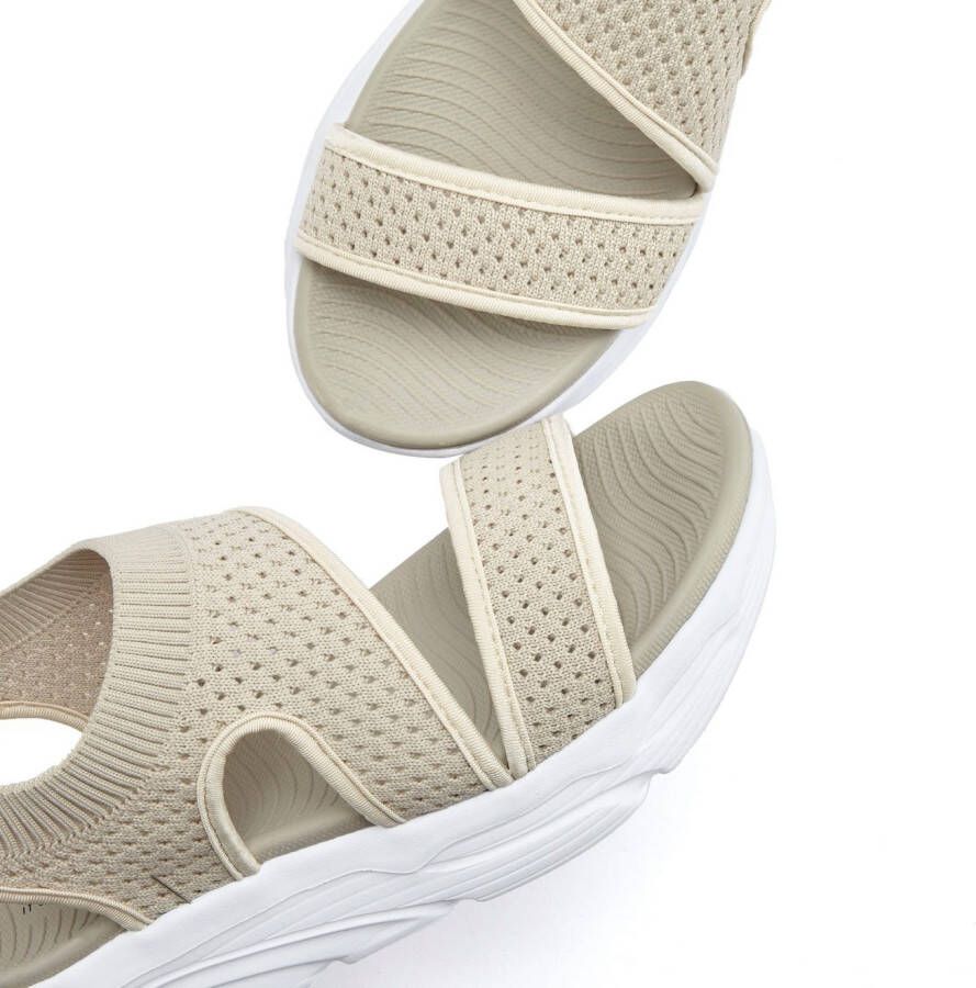Lascana Sandalen Zomerschoen Sandalette zomerschoen van elastisch textiel bijzonder licht VEGAN