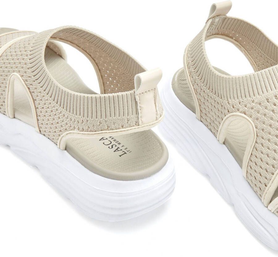 Lascana Sandalen Zomerschoen Sandalette zomerschoen van elastisch textiel bijzonder licht VEGAN