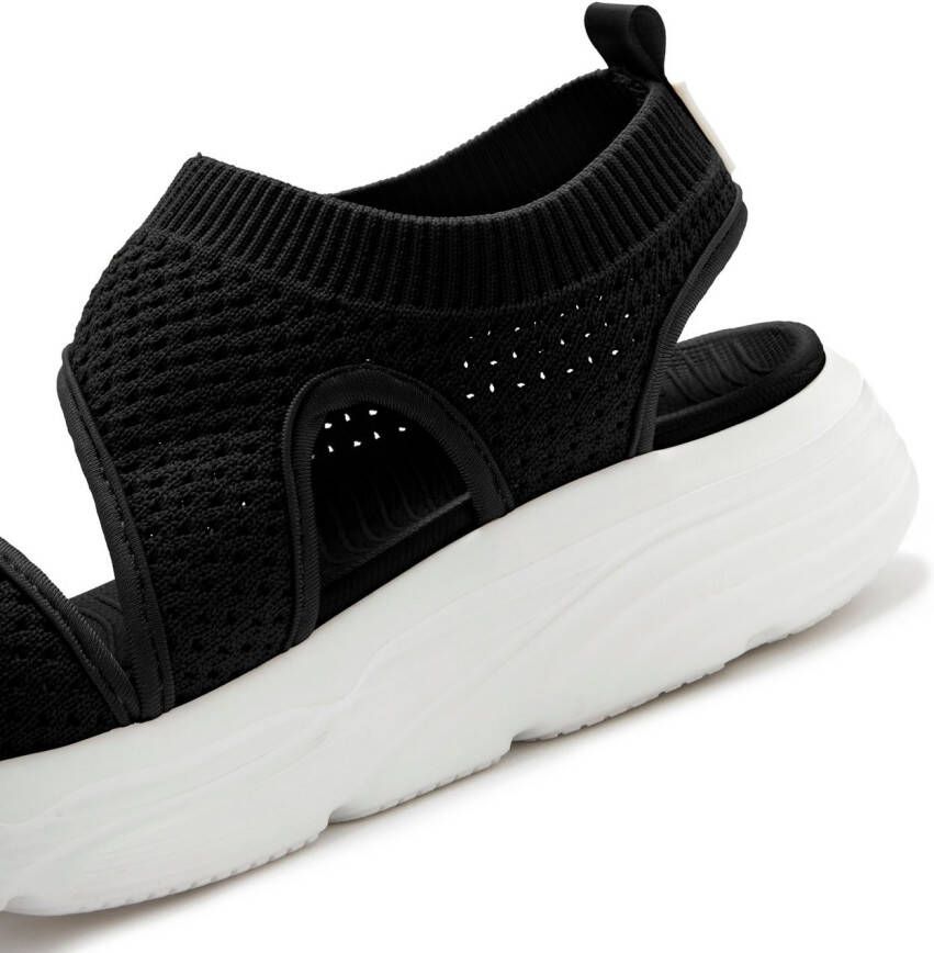 Lascana Sandalen Zomerschoen Sandalette zomerschoen van elastisch textiel bijzonder licht VEGAN