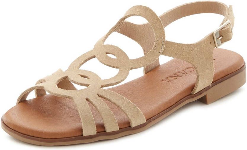 Lascana Sandalen Zomerschoen van hoogwaardig leer sandaal zomerschoen