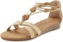 Lascana Sandalen Zomerschoen Sandalette zomerschoen met verfijnde banden en steentjes VEGAN - Thumbnail 2