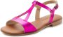 Lascana Sandalen Zomerschoen van leer in metallic-look sandaal zomerschoen - Thumbnail 2