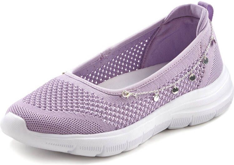 Lascana Sneakers Slip-On sneaker slipper ballerina lage schoen VEGAN