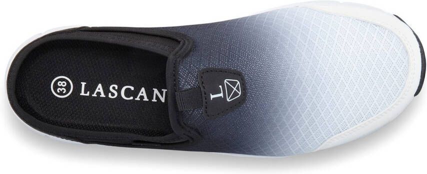 Lascana Slip-on sneakers Lage schoen vrijetijdsschoen sabot clogs van licht mesh-materiaal