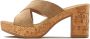 Lascana Slippers Mule sandaal open schoen van leer met blokhak - Thumbnail 2