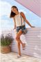 Lascana Slippers Mule sandaal open schoen van textiel met modieuze opdruk VEGAN - Thumbnail 7