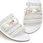 Lascana Slippers Sandaal zomerschoen mule met luxueus gegarneerde riempjes - Thumbnail 4