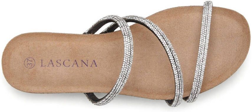 Lascana Slippers Sandalen Sandaal mule open schoen hoogwaardig kurken voetbed