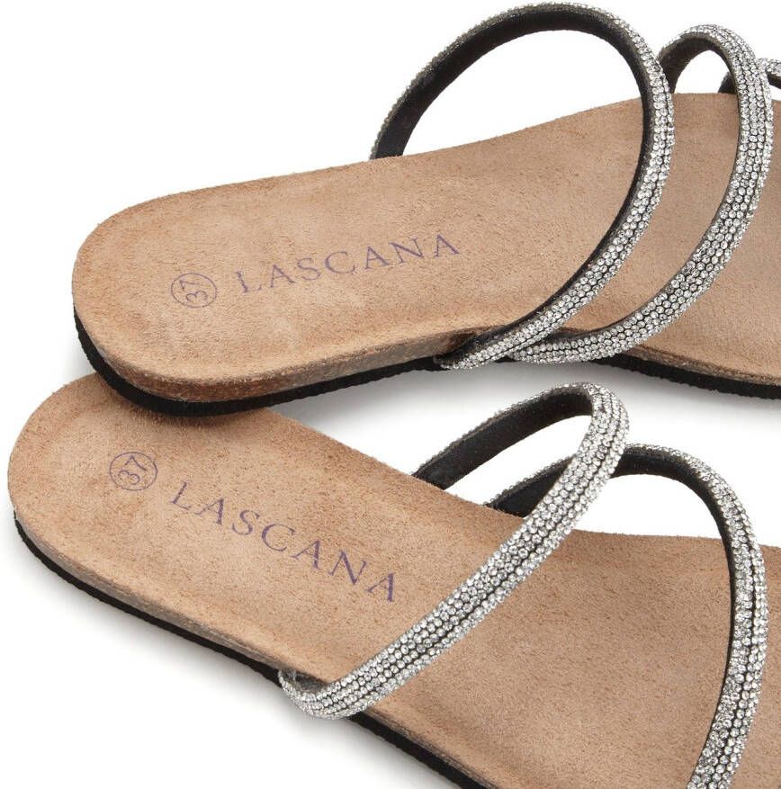 Lascana Slippers Sandalen Sandaal mule open schoen hoogwaardig kurken voetbed