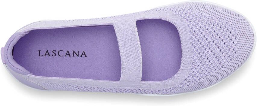 Lascana Sneaker-ballerina s Vrijetijdsschoen slipper lage schoen slip-on sneaker superlicht VEGAN