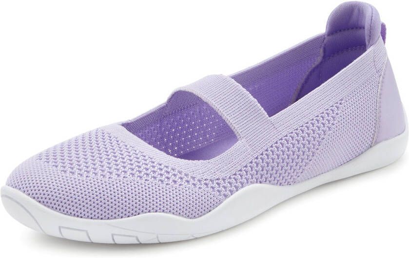 Lascana Sneaker-ballerina s Vrijetijdsschoen slipper lage schoen slip-on sneaker superlicht VEGAN