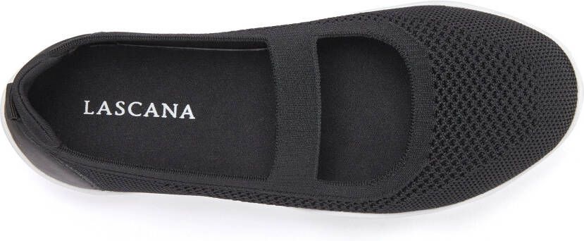 Lascana Sneaker-ballerina s Vrijetijdsschoen slipper lage schoen slip-on sneaker superlicht VEGAN