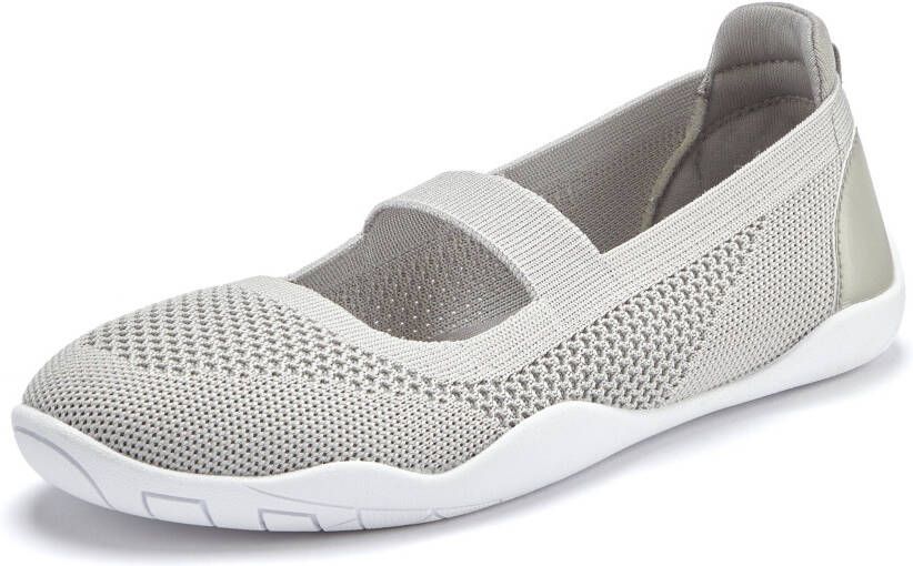 Lascana Sneaker-ballerina s Vrijetijdsschoen slipper lage schoen slip-on sneaker superlicht VEGAN