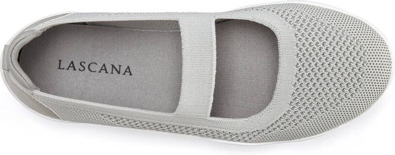 Lascana Sneaker-ballerina s Vrijetijdsschoen slipper lage schoen slip-on sneaker superlicht VEGAN