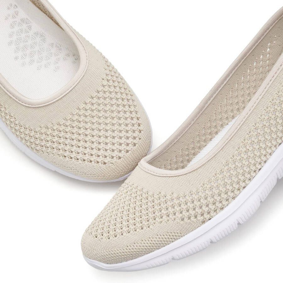 Lascana Sneaker-ballerina s ultralichte slipper vrijetijdsschoen om in te stappen vegan