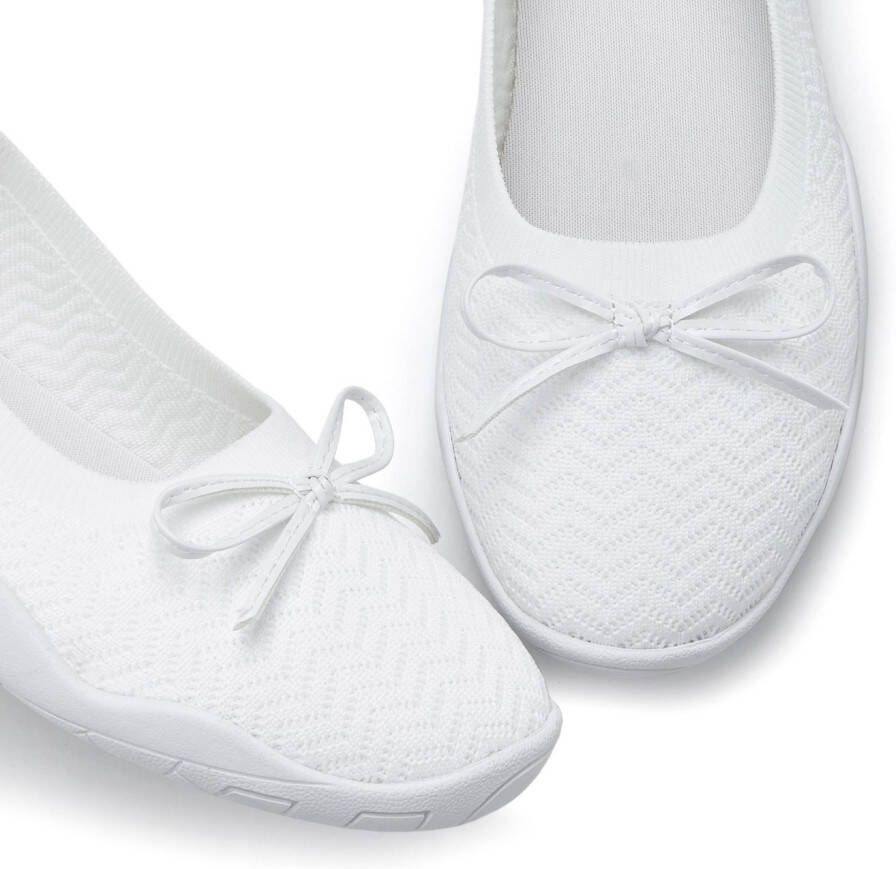Lascana Sneaker ballerina's Slipper lage schoen slip-on sneaker ultralicht VEGAN